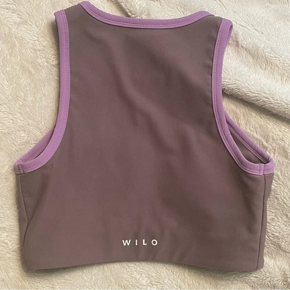 ANTHROPOLOGIE - WILO, Racer bra Sports bra in Mauve & lavender, size Medium - Picture 7 of 11